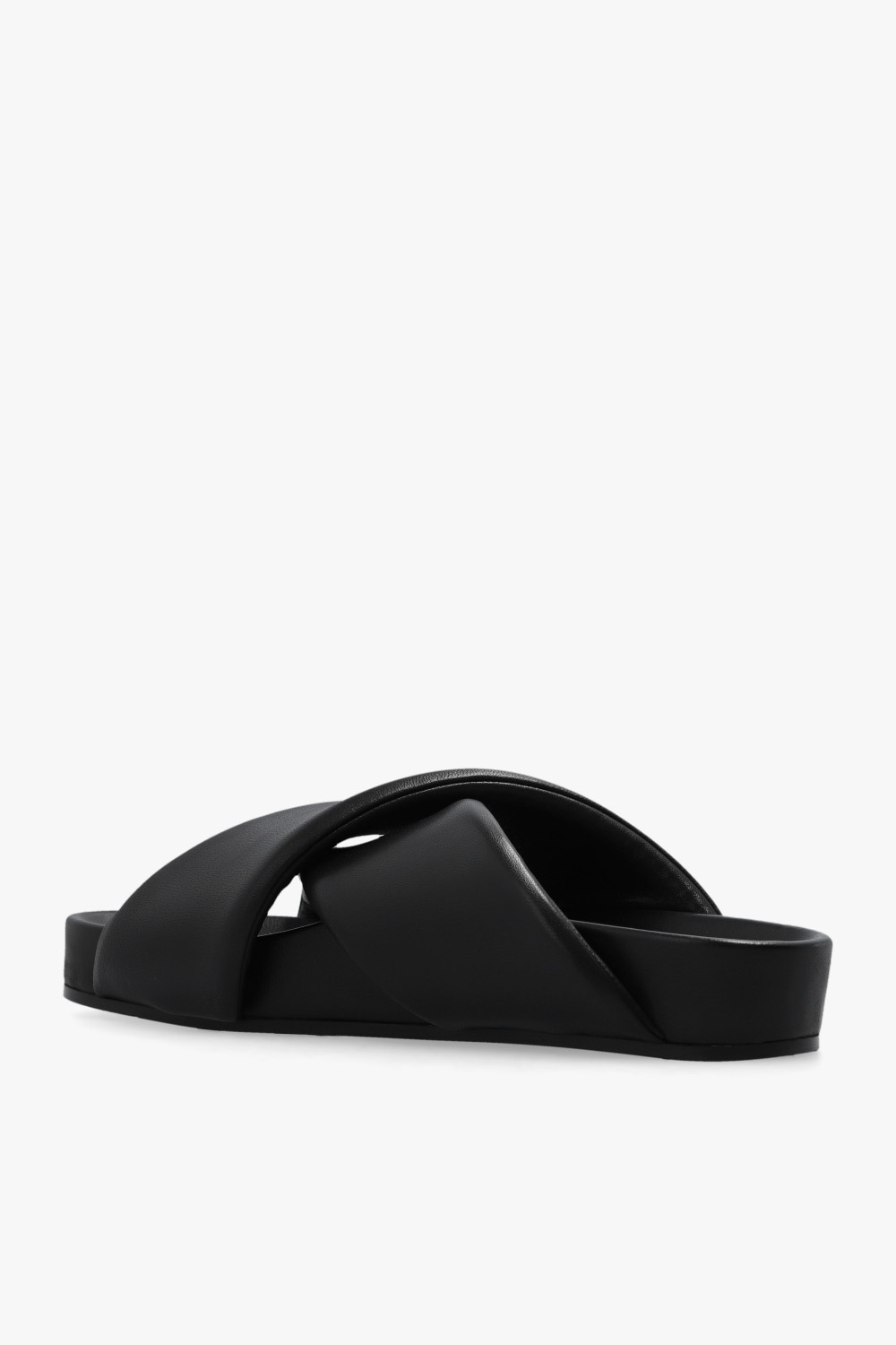 サンダル JIL SANDER Men Sandals J32WP0001 P5057 001 Black Buy Jil Sander men black cross-strap leather sandals for